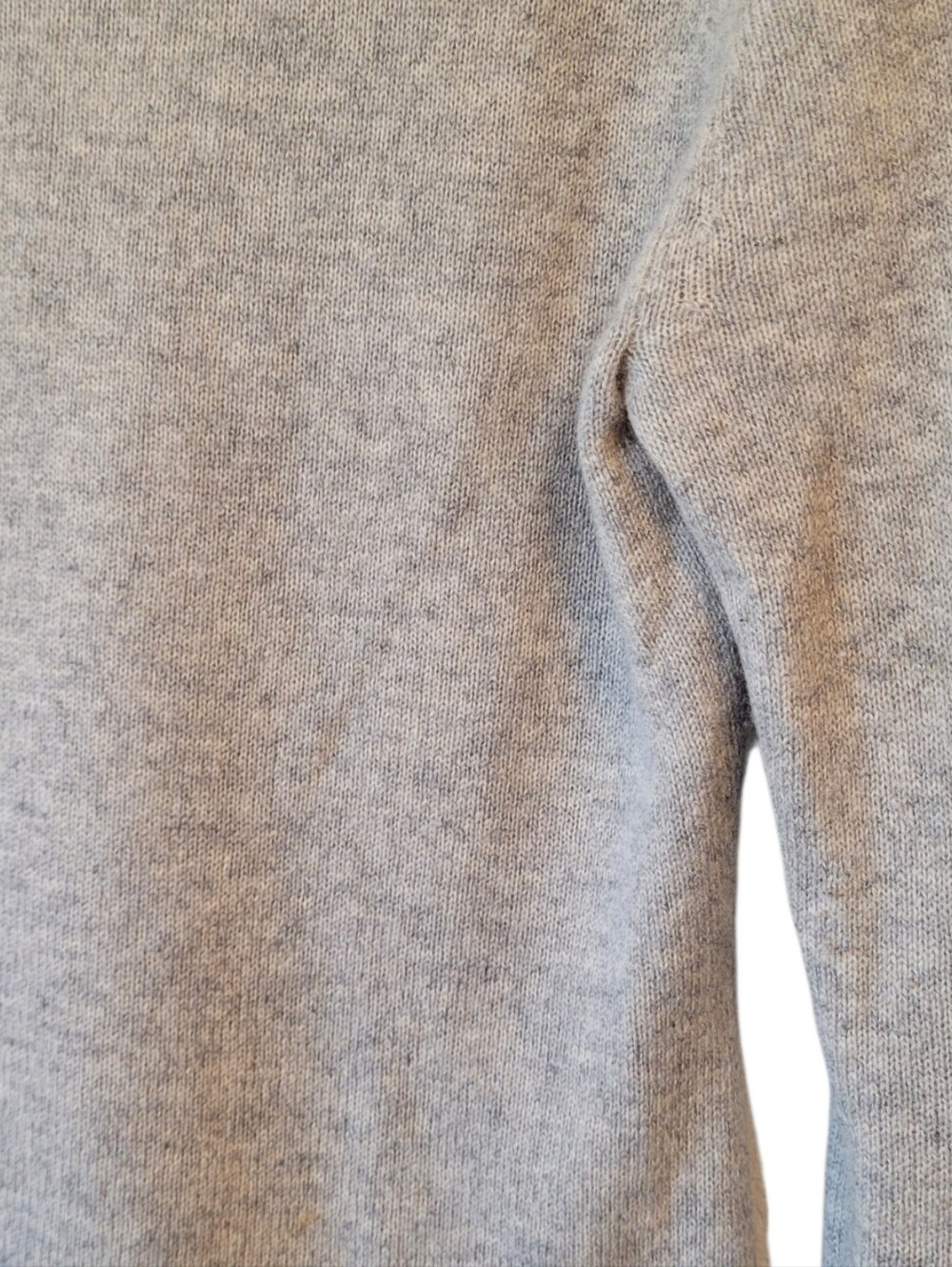 Kinross Cashmere Light Gray Crewneck Long Sleeve Sweater Size S - Picture 4 of 5